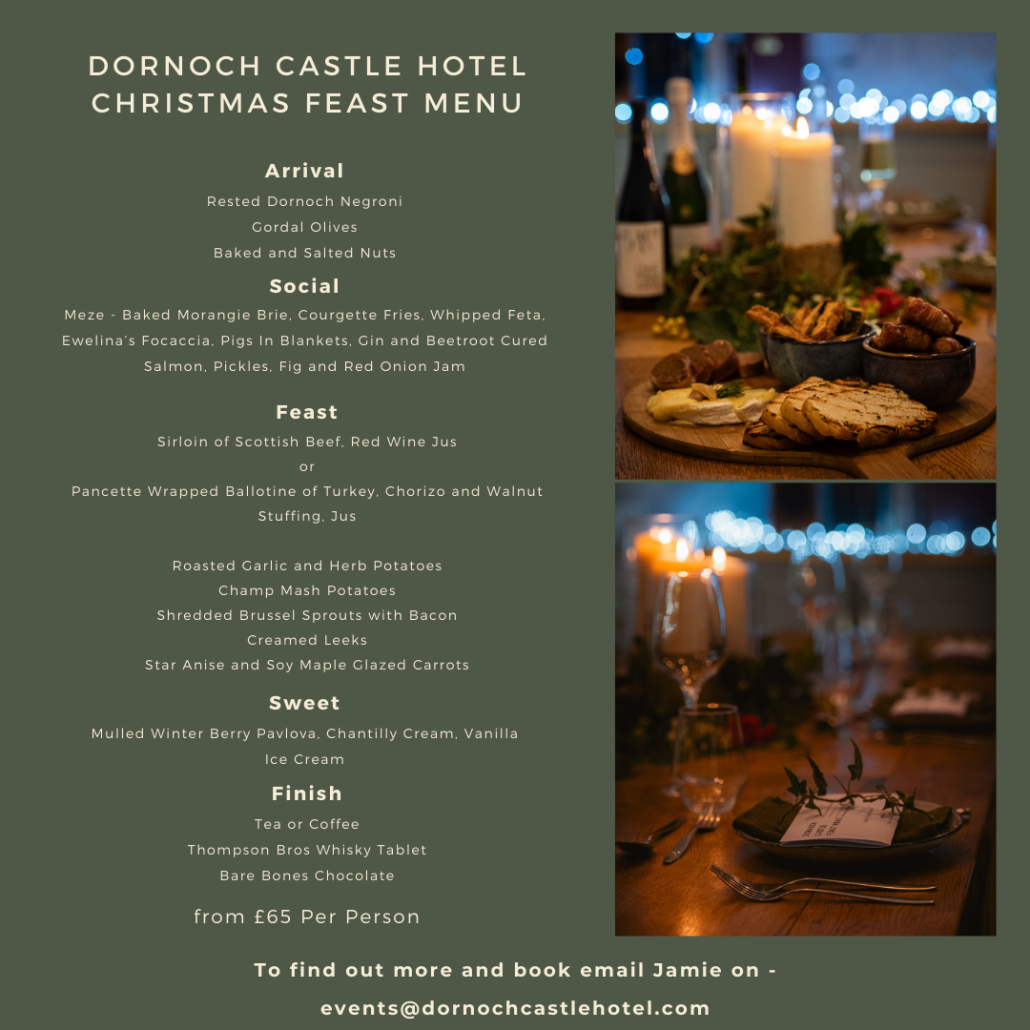 Christmas Vault Feast Menu 1